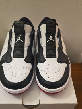 Nike Air Jordan 1 Low Slip-On - White/Black/Red